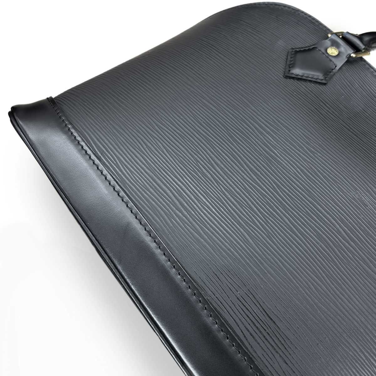 LOUIS VUITTON LOUIS VUITTON Epi Alma PM Hand Bag Leather Noir Black M52142 Purse 90297101