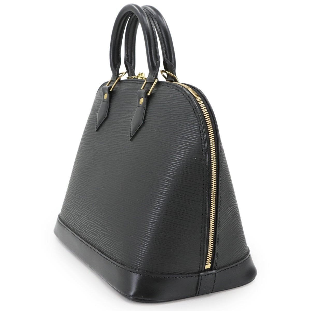 LOUIS VUITTON LOUIS VUITTON Epi Alma PM Hand Bag Leather Noir Black M52142 Purse 90297101