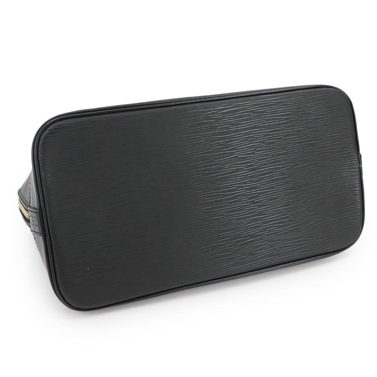 LOUIS VUITTON LOUIS VUITTON Epi Alma PM Hand Bag Leather Noir Black M52142 Purse 90297101