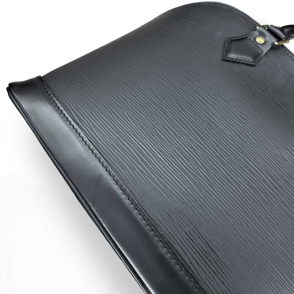 LOUIS VUITTON LOUIS VUITTON Epi Alma PM Hand Bag Leather Noir Black M52142 Purse 90297101