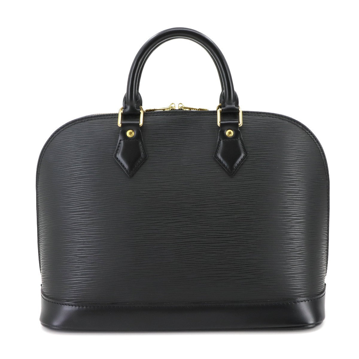 LOUIS VUITTON LOUIS VUITTON Epi Alma PM Hand Bag Leather Noir Black M52142 Purse 90297101