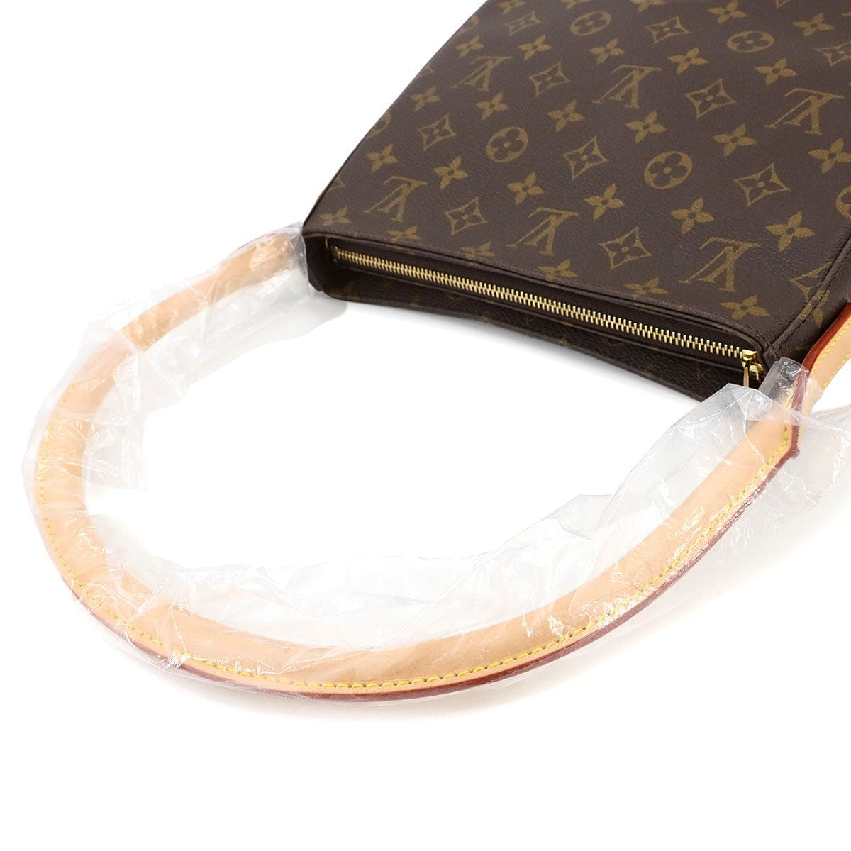 LOUIS VUITTON LOUIS VUITTON Monogram Looping MM Shoulder Bag Brown M51146 Purse 90299585