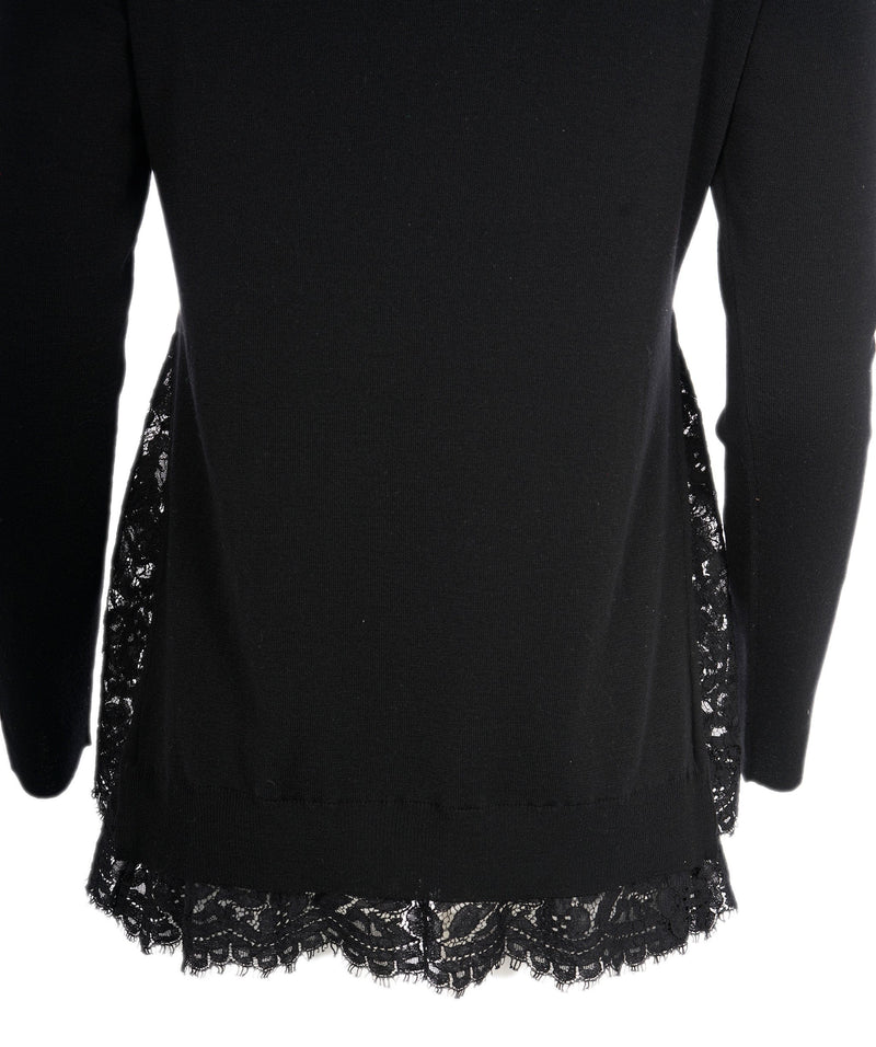 Louis Vuitton Louis Vuitton Lace Black Sweater  ALL0510