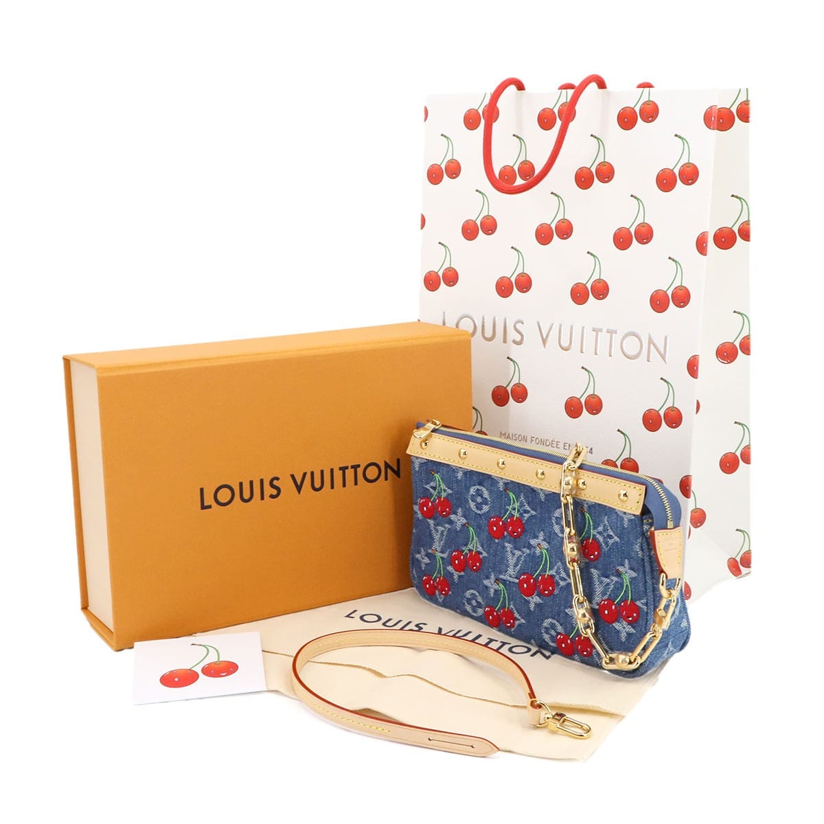 LOUIS VUITTON LOUIS VUITTON LVxTM Pochette Accessoires Hand Shoulder Bag Denim M13994 90283525