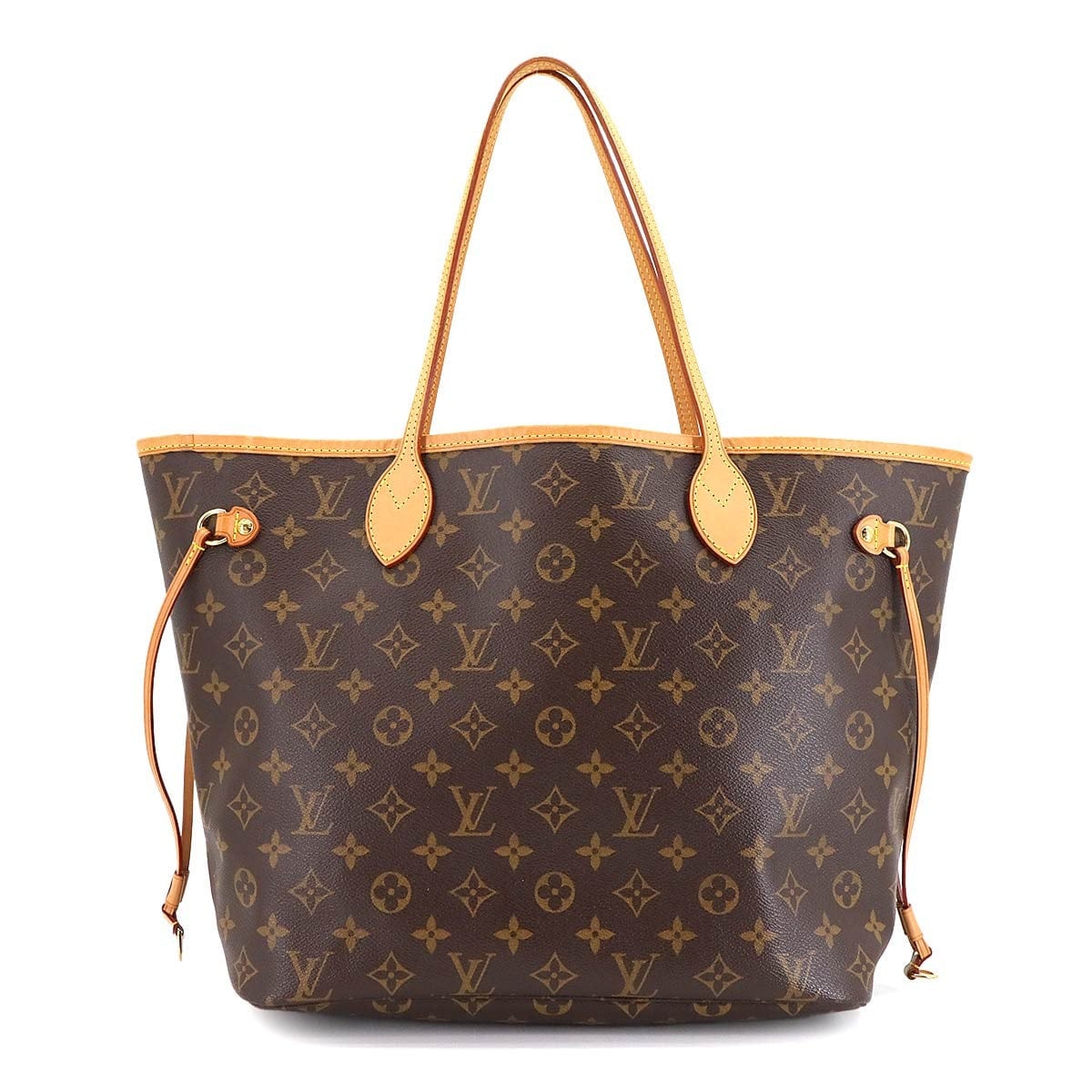 LOUIS VUITTON LOUIS VUITTON Monogram Neverfull MM Tote Bag Brown Beige M40156 Purse 90303747
