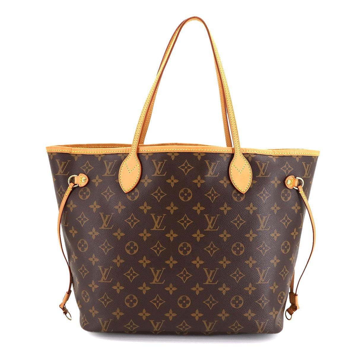 LOUIS VUITTON LOUIS VUITTON Monogram Neverfull MM Tote Bag Brown Beige M40156 Purse 90303747