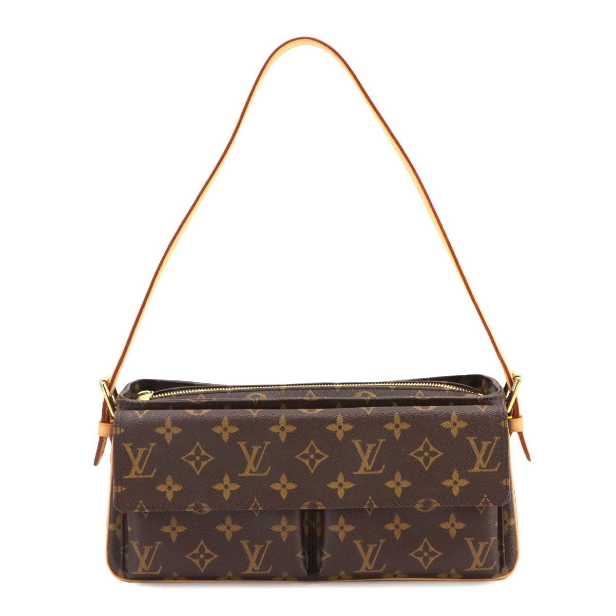 LOUIS VUITTON LOUIS VUITTON Monogram Viva Cite MM Shoulder Bag Brown M51164 Purse 90297675