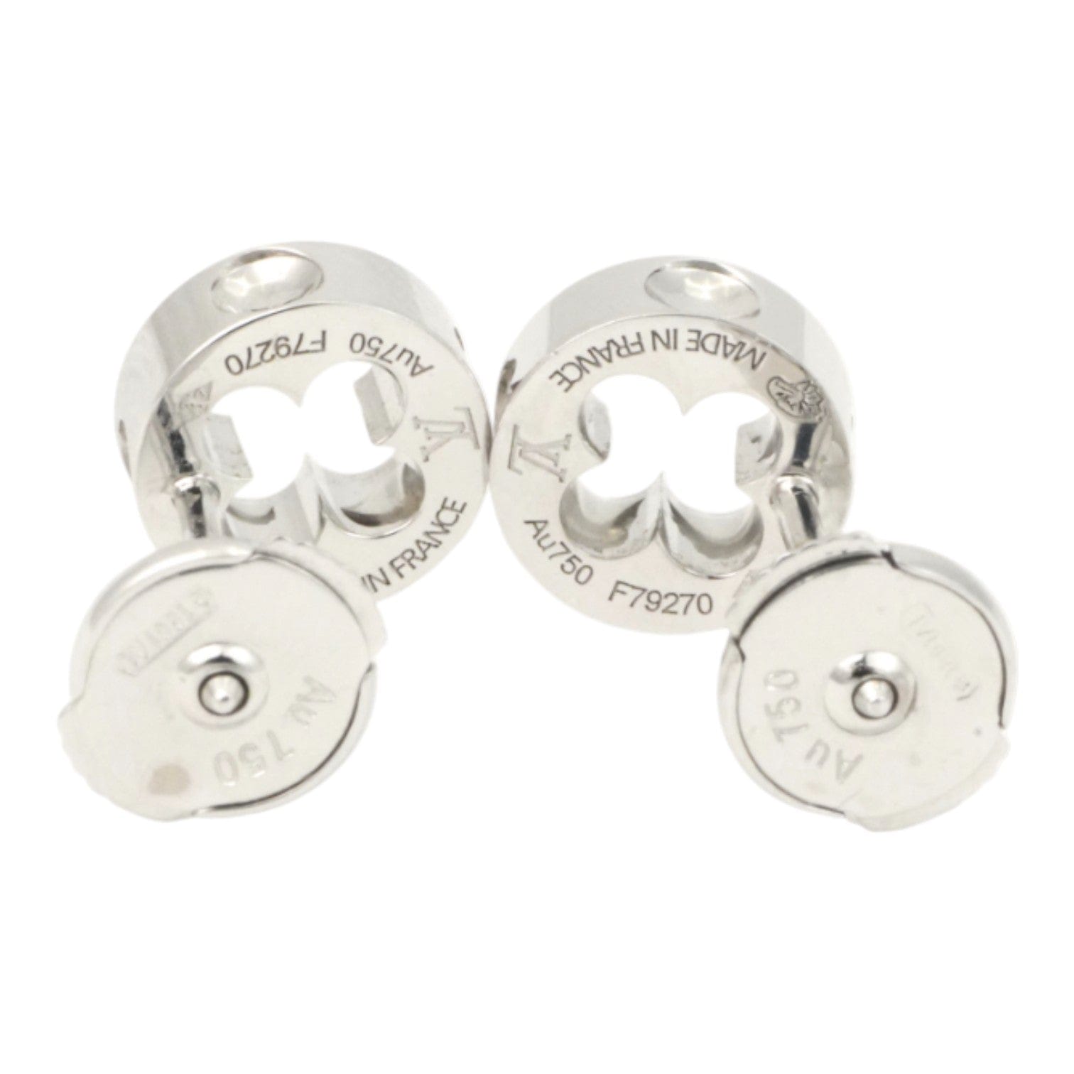 Louis Vuitton Louis Vuitton Icon White Gold Earrings
