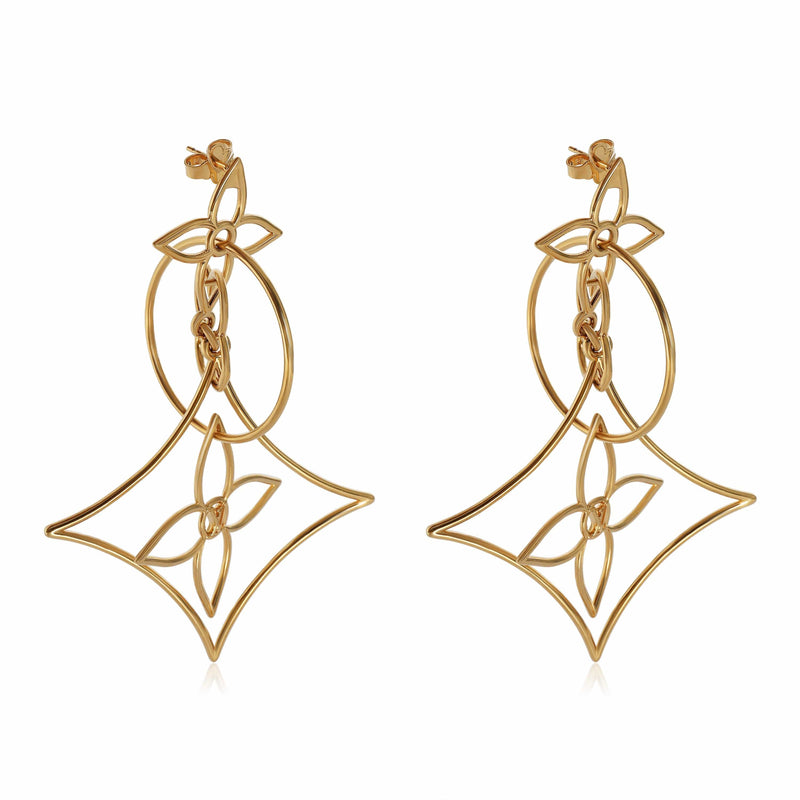 Louis Vuitton LV Twiggy Earrings Golden Metal