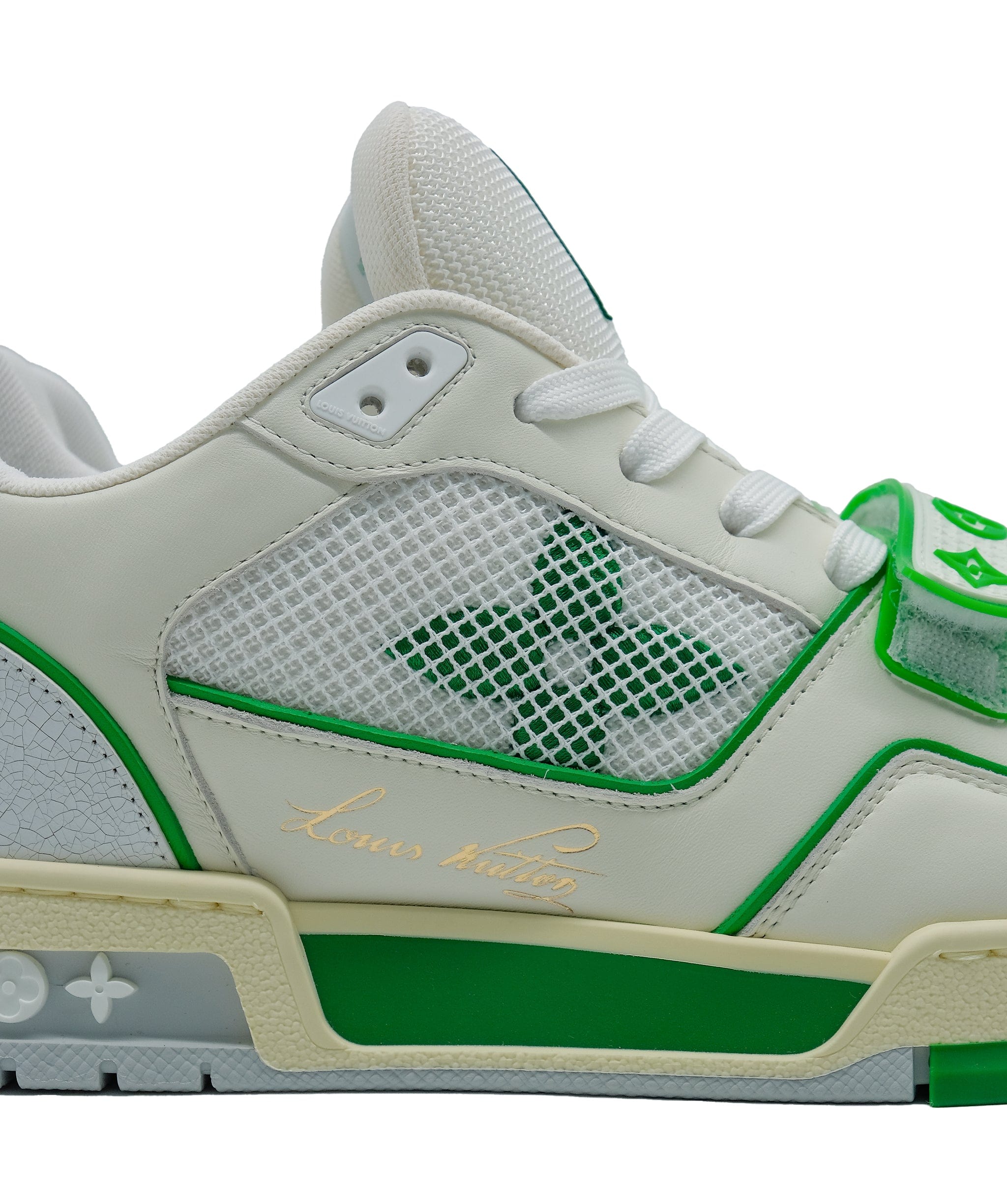 Louis Vuitton Louis vuitton trainers  Sneaker green and white RJC3163