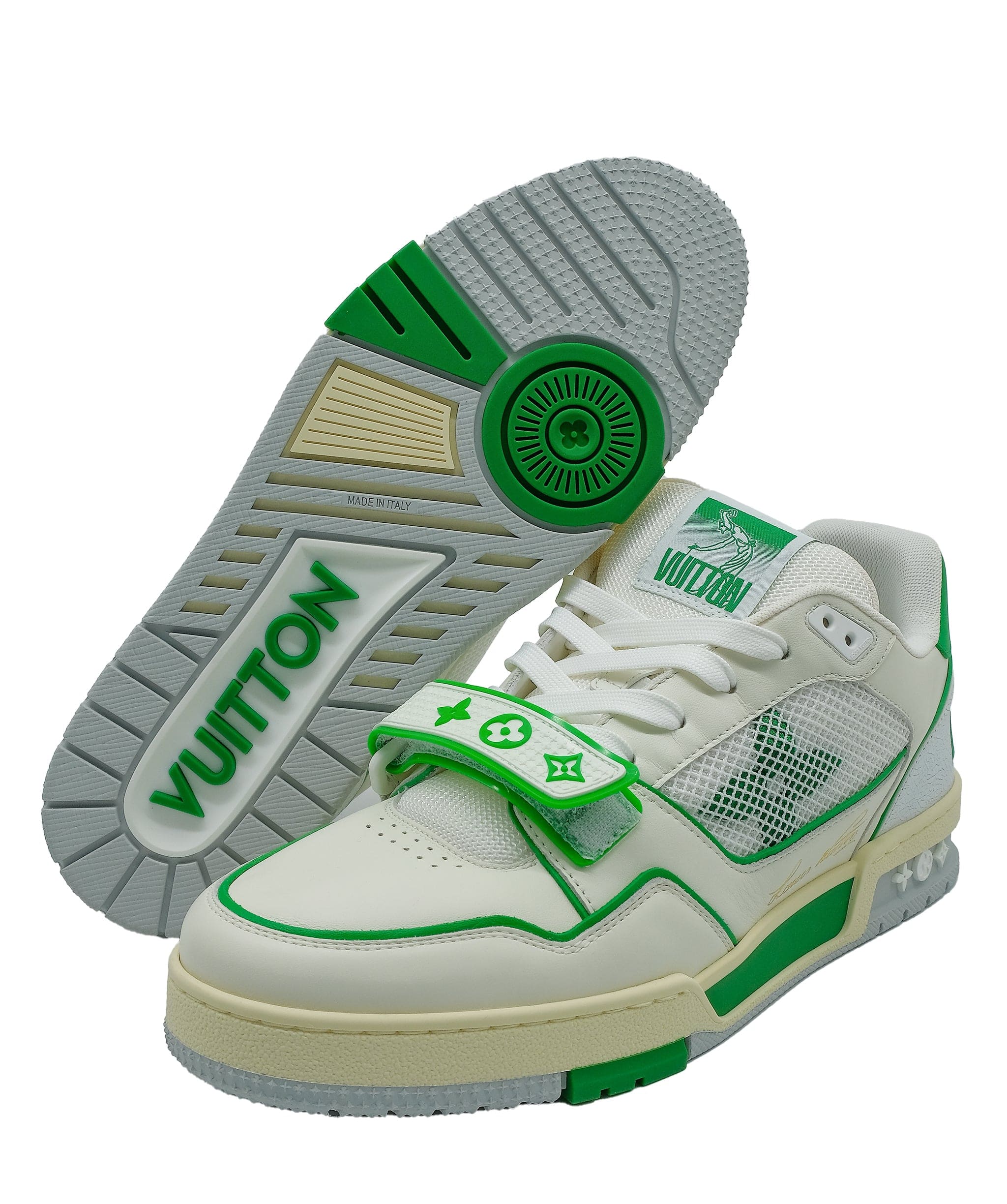 Louis Vuitton Louis vuitton trainers  Sneaker green and white RJC3163