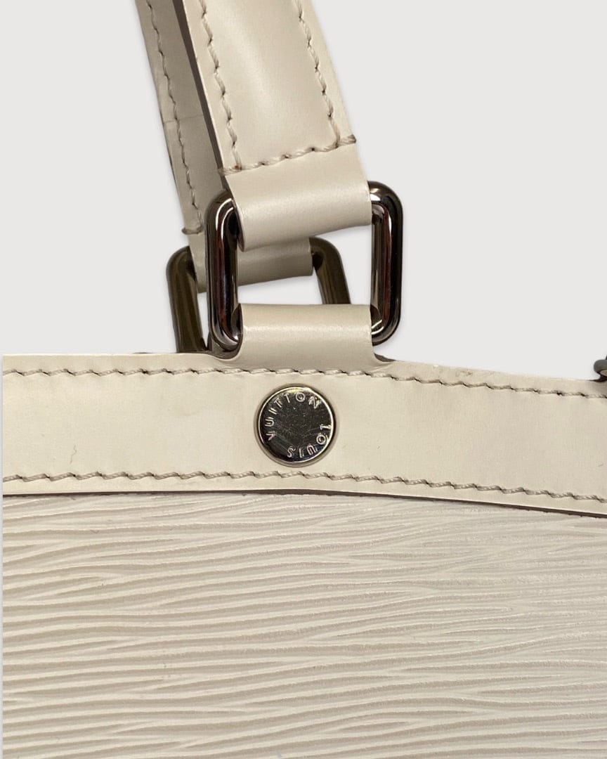 Louis Vuitton Cream Louis Vuitton Brea MM Tote