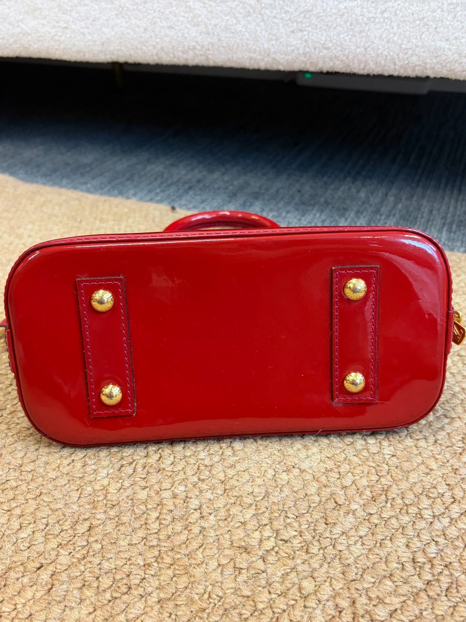 Louis Vuitton Louis Vuitton Alma BB Red Vernis Bag