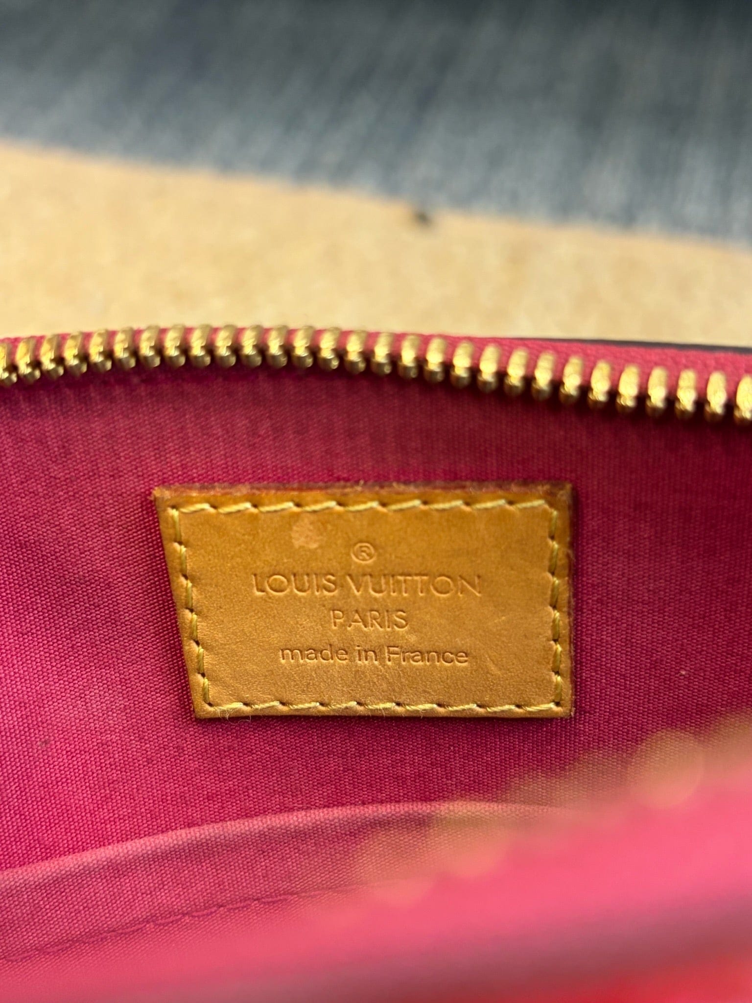Louis Vuitton Louis Vuitton Alma BB Red Vernis Bag