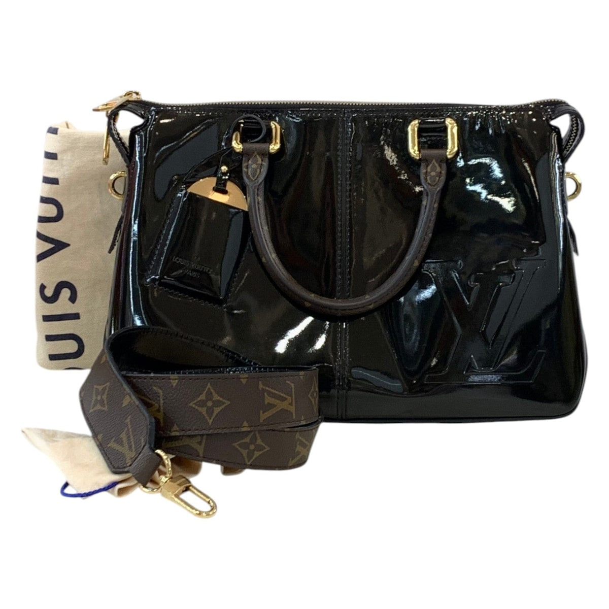 Louis Vuitton Louis Vuitton Black Patent Miroir Bag