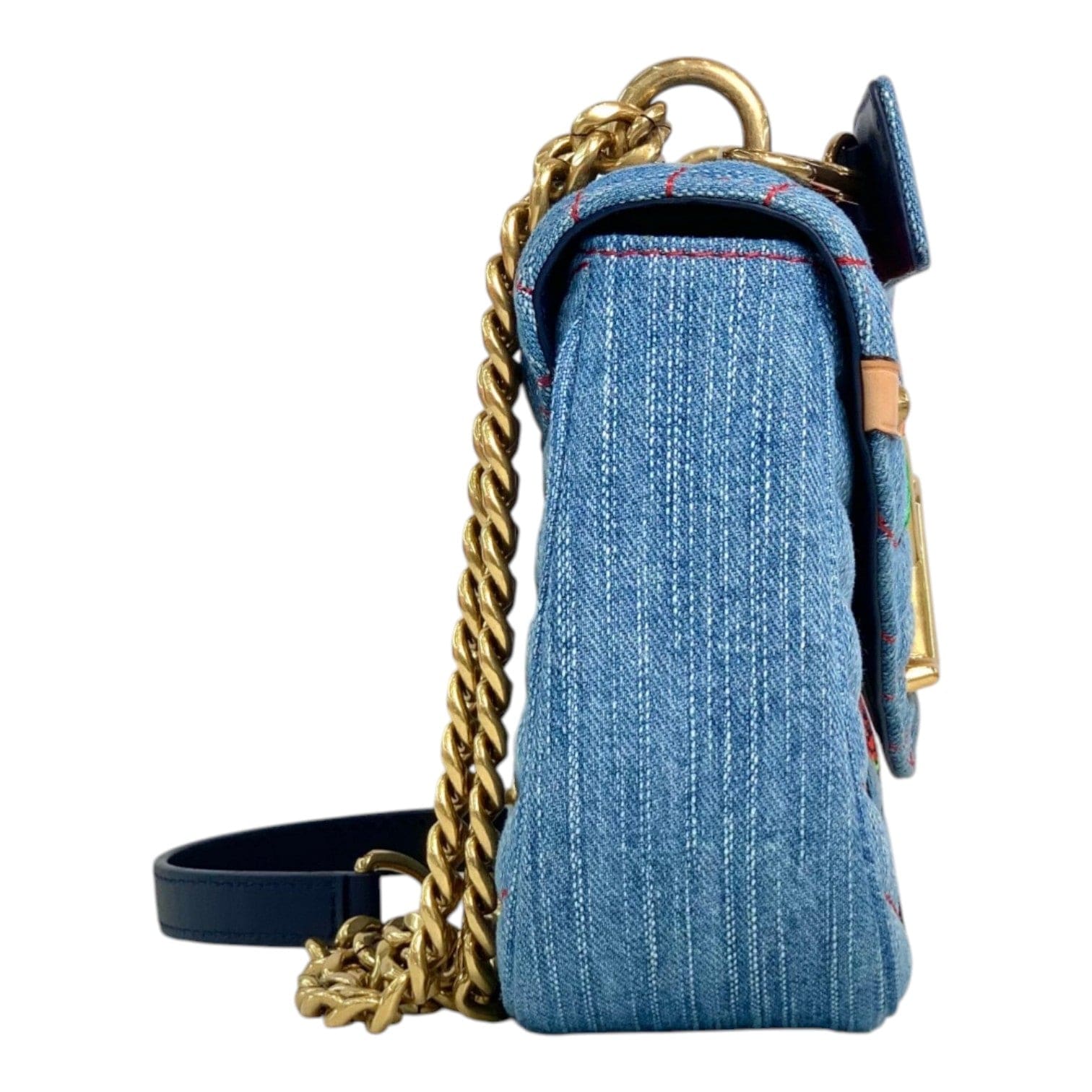 Louis Vuitton Louis Vuitton Blue Denim Wave Chain Bag