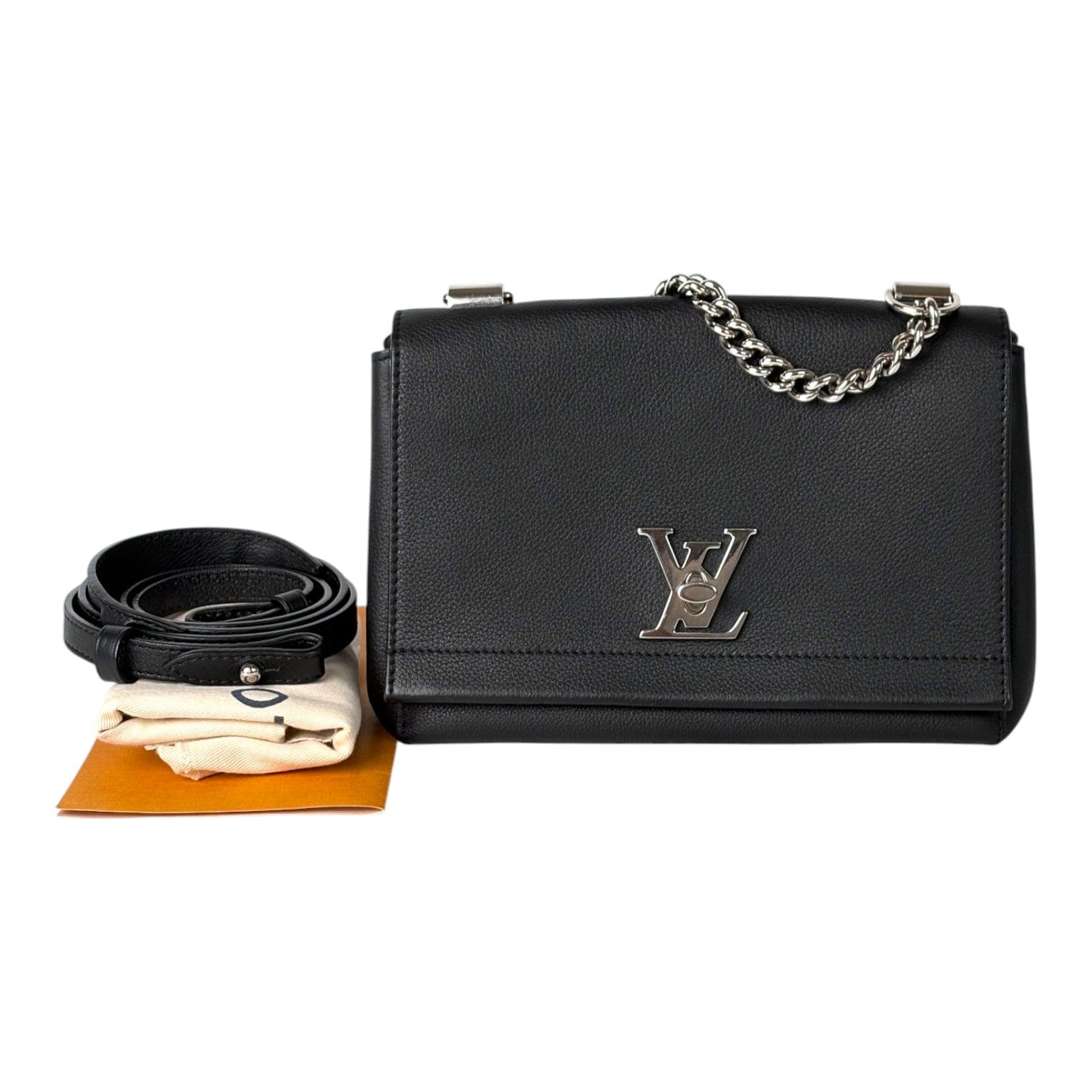 Louis Vuitton Louis Vuitton Lockme BB Black Calfskin Bag