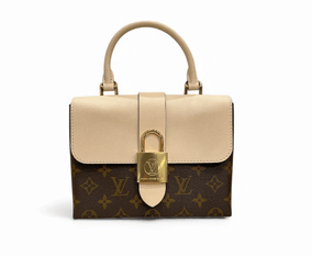 Louis Vuitton Louis Vuitton Locky BB Monogram White Canvas & Leather Bag