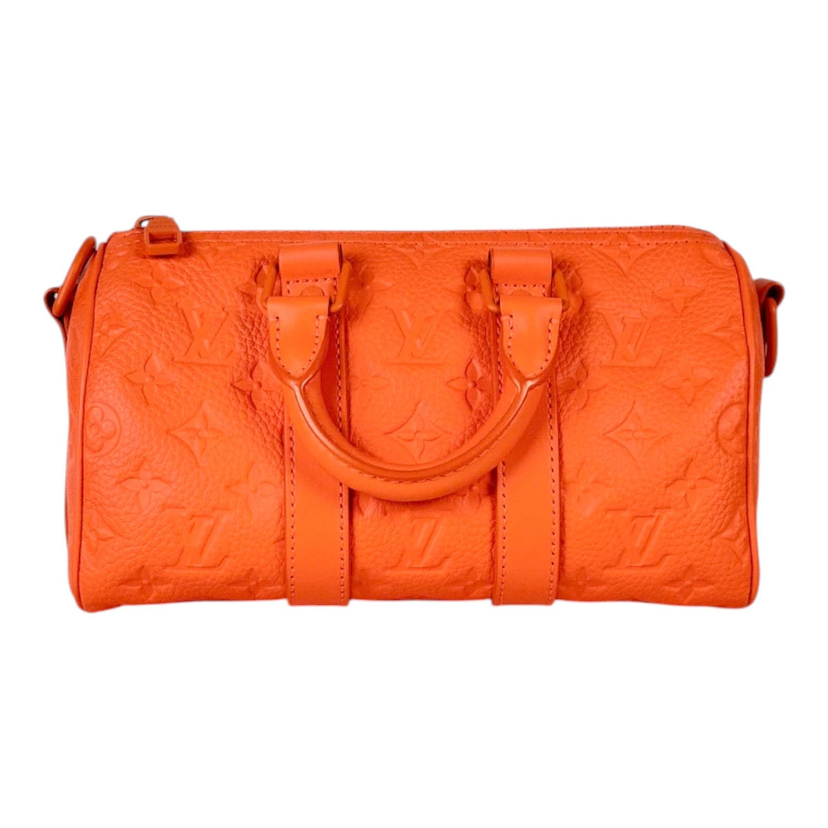 Louis Vuitton Louis Vuitton Orange 25cm Monogram Keepall with Strap