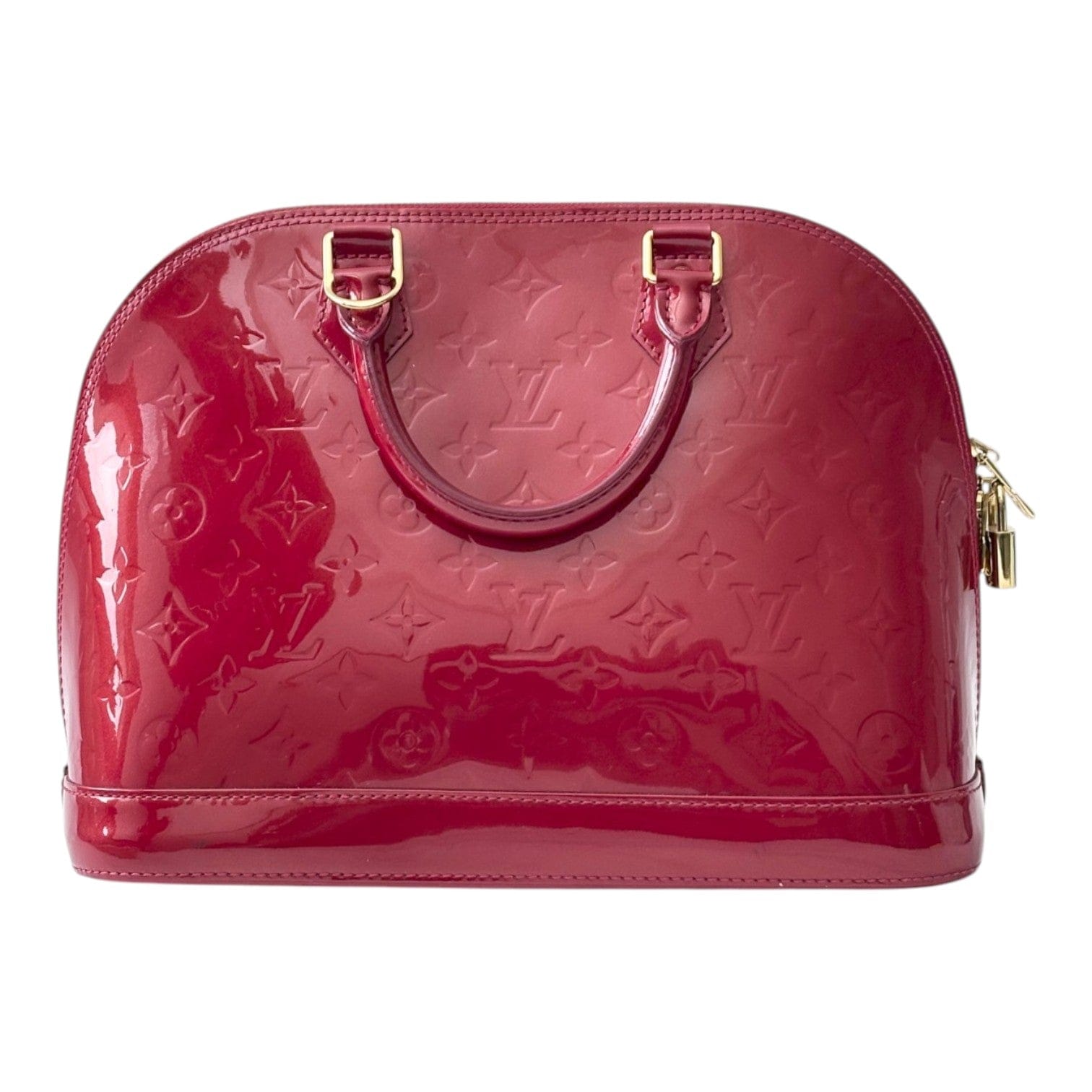 Louis Vuitton Louis Vuitton Red Alma in Vernis Leather Bag