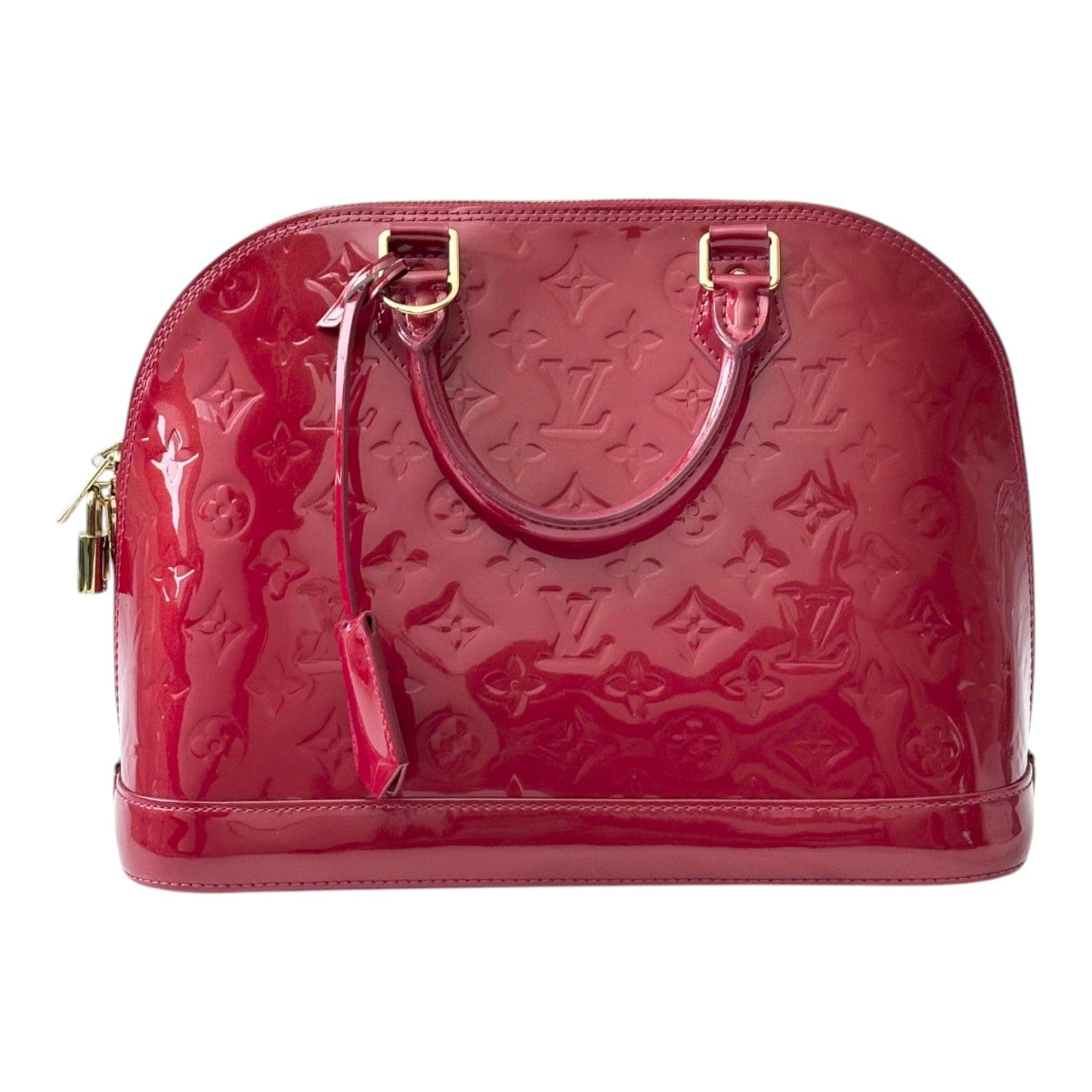 Louis Vuitton Louis Vuitton Red Alma in Vernis Leather Bag