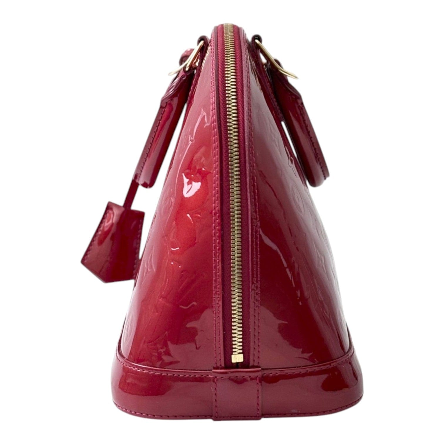 Louis Vuitton Louis Vuitton Red Alma in Vernis Leather Bag