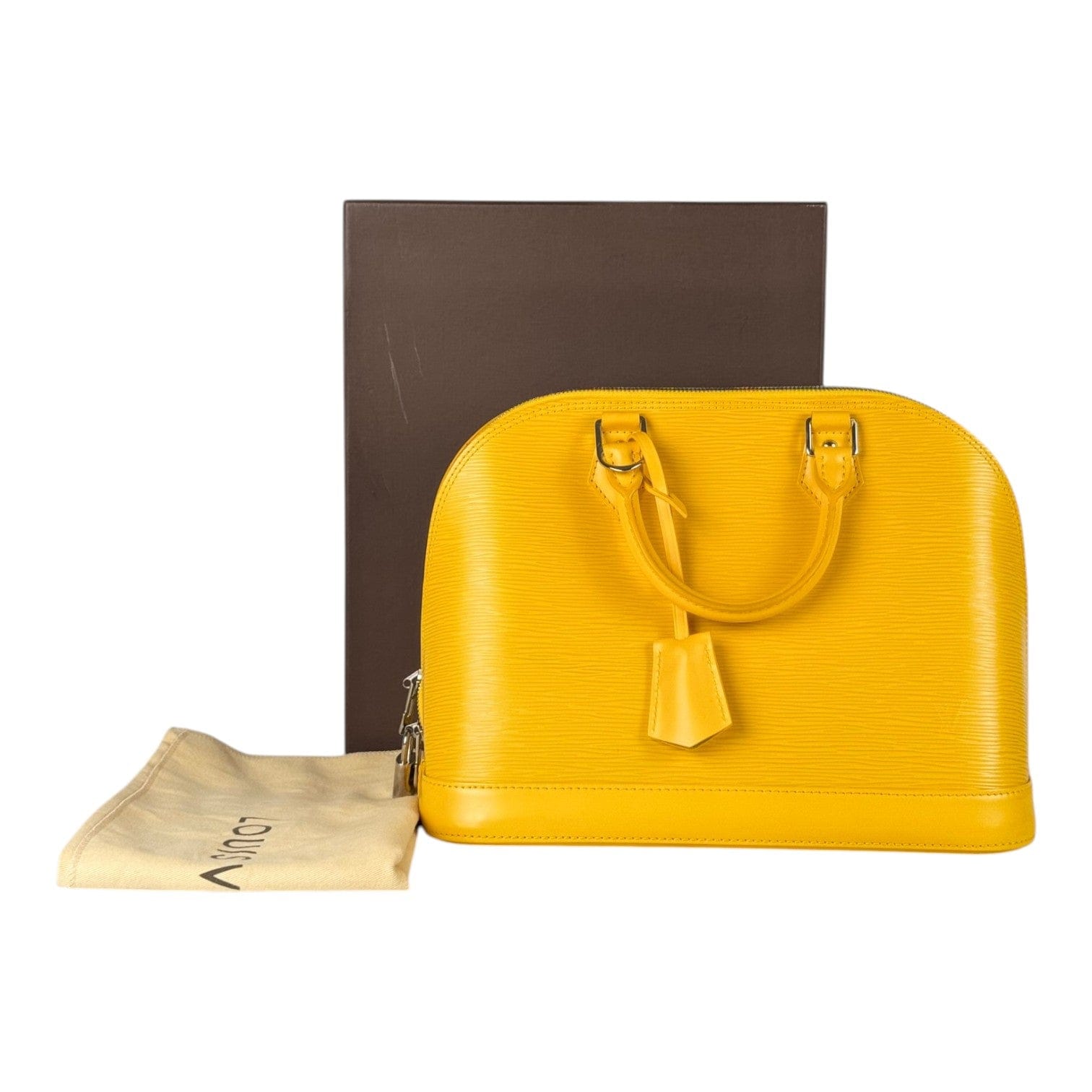 Louis Vuitton Louis Vuitton Yellow Alma PM In Epi Leather Bag