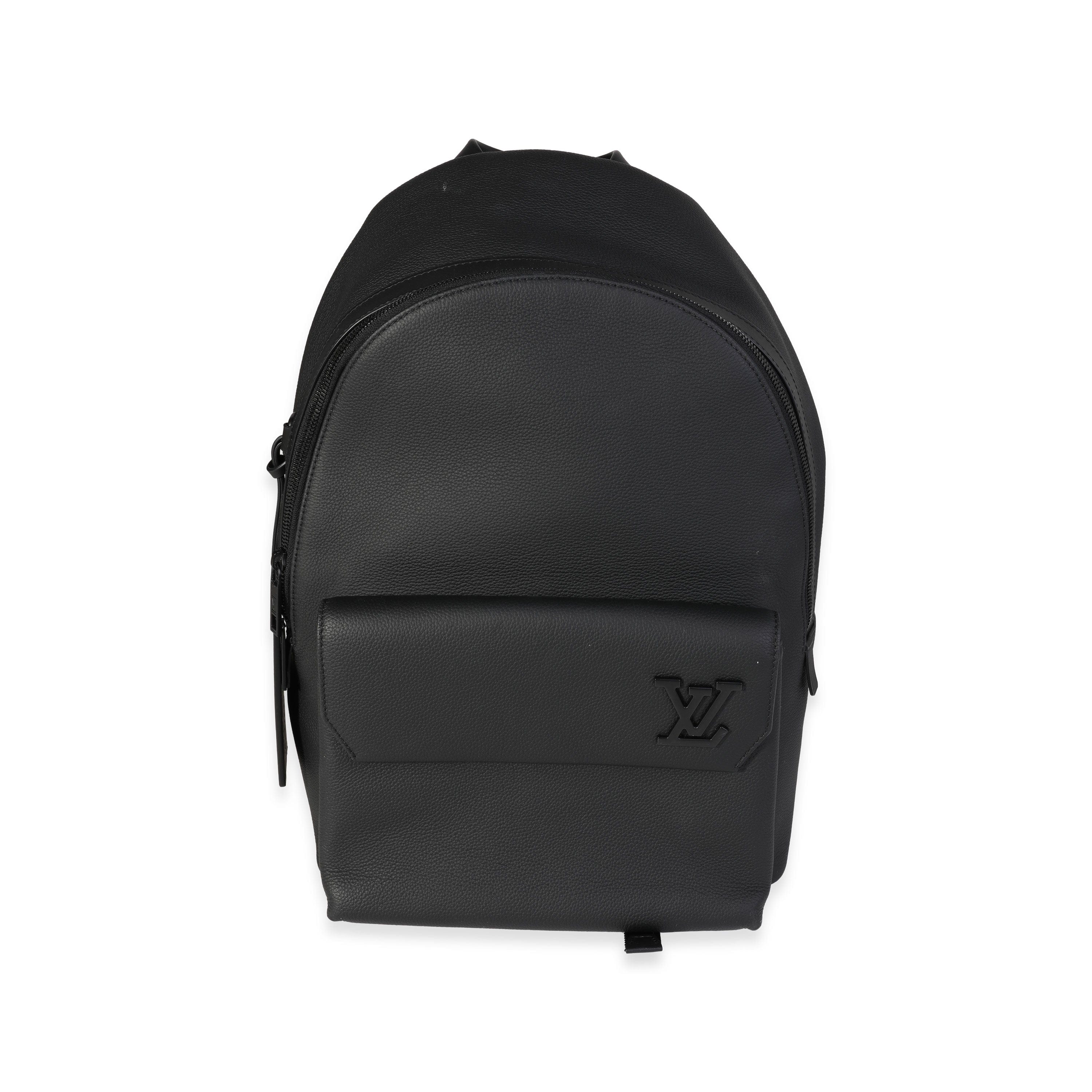 Louis Vuitton Louis Vuitton Black Aerogram Leather New Backpack