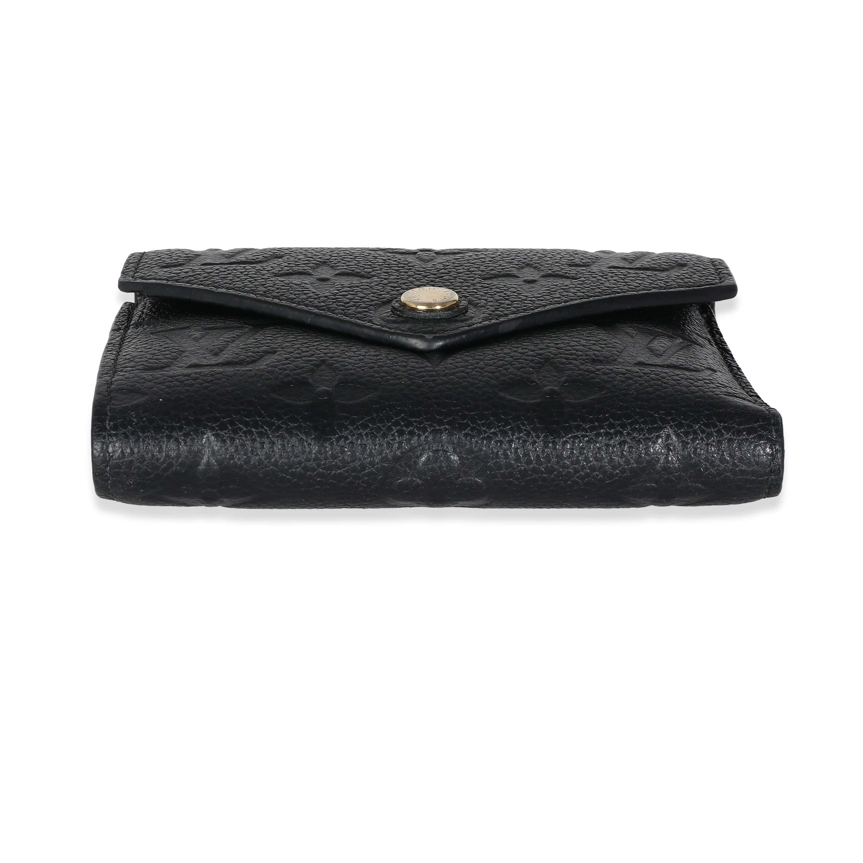 Louis Vuitton Louis Vuitton Black Empreinte Victorine Wallet