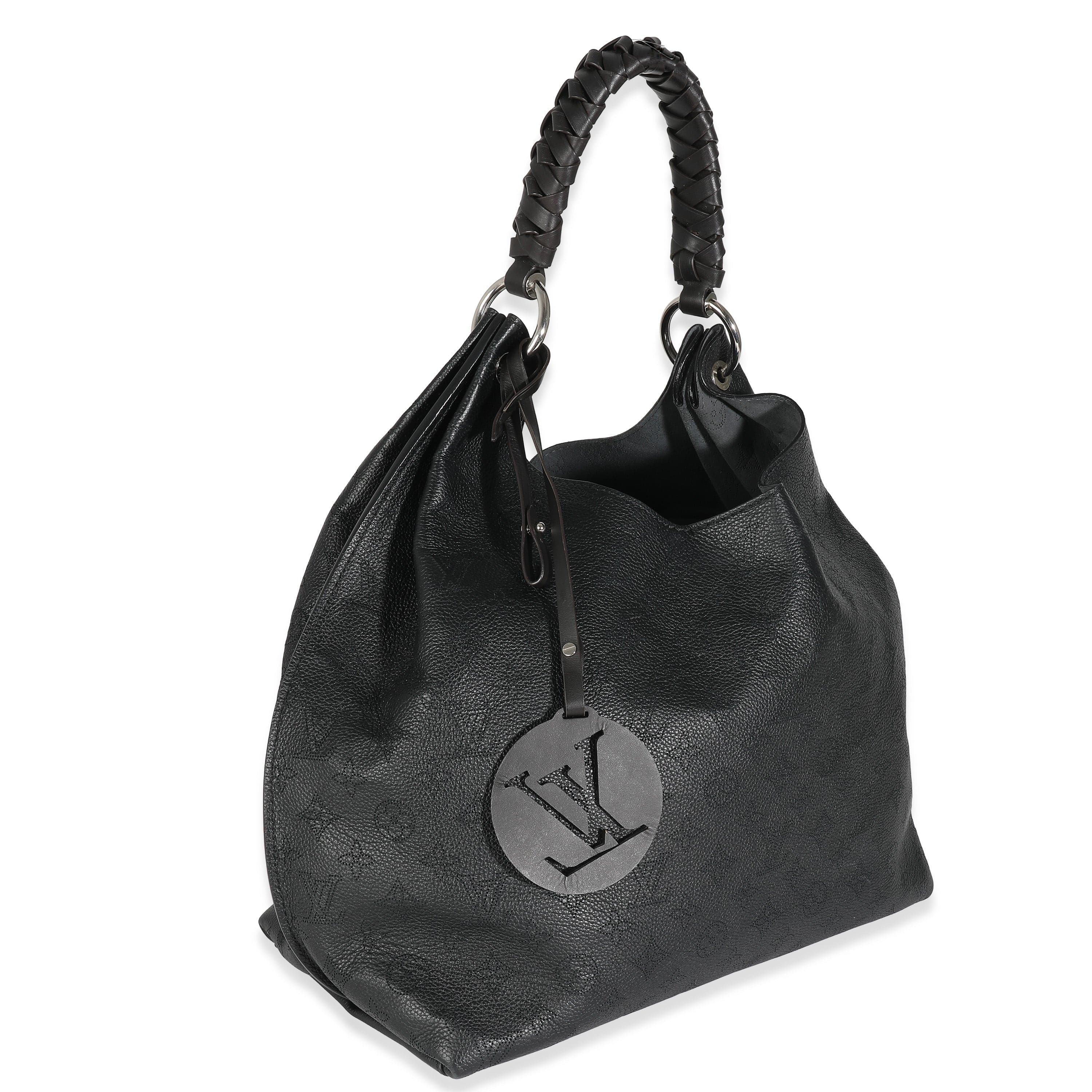 Louis Vuitton Louis Vuitton Black Monogram Mahina Carmel Hobo