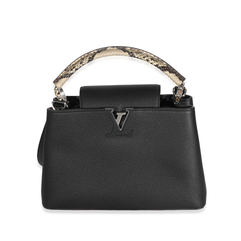 Louis Vuitton Black Taurillon Python Capucines PM – LuxuryPromise