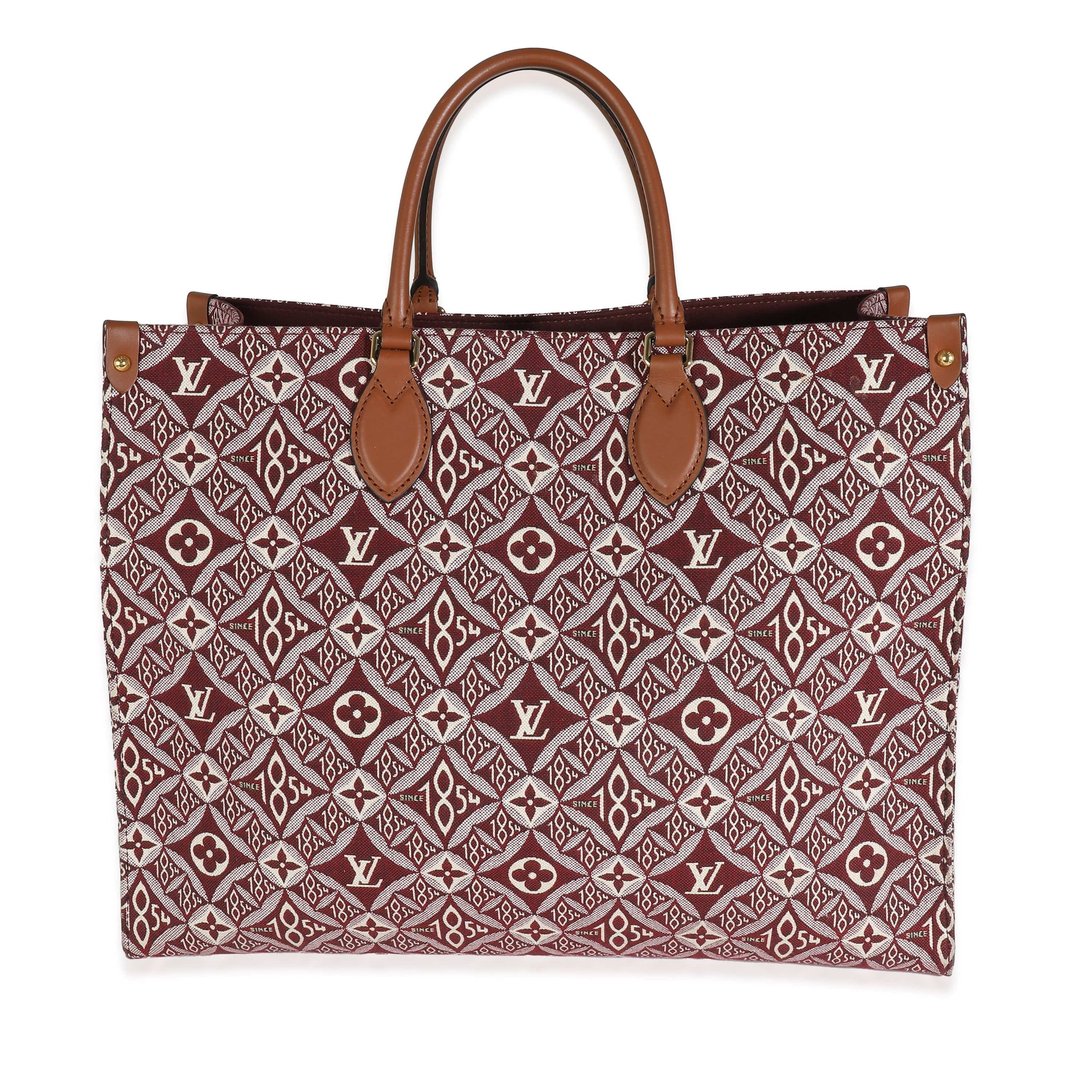 Louis Vuitton Louis Vuitton Bordeaux Jacquard Since 1854 Onthego GM