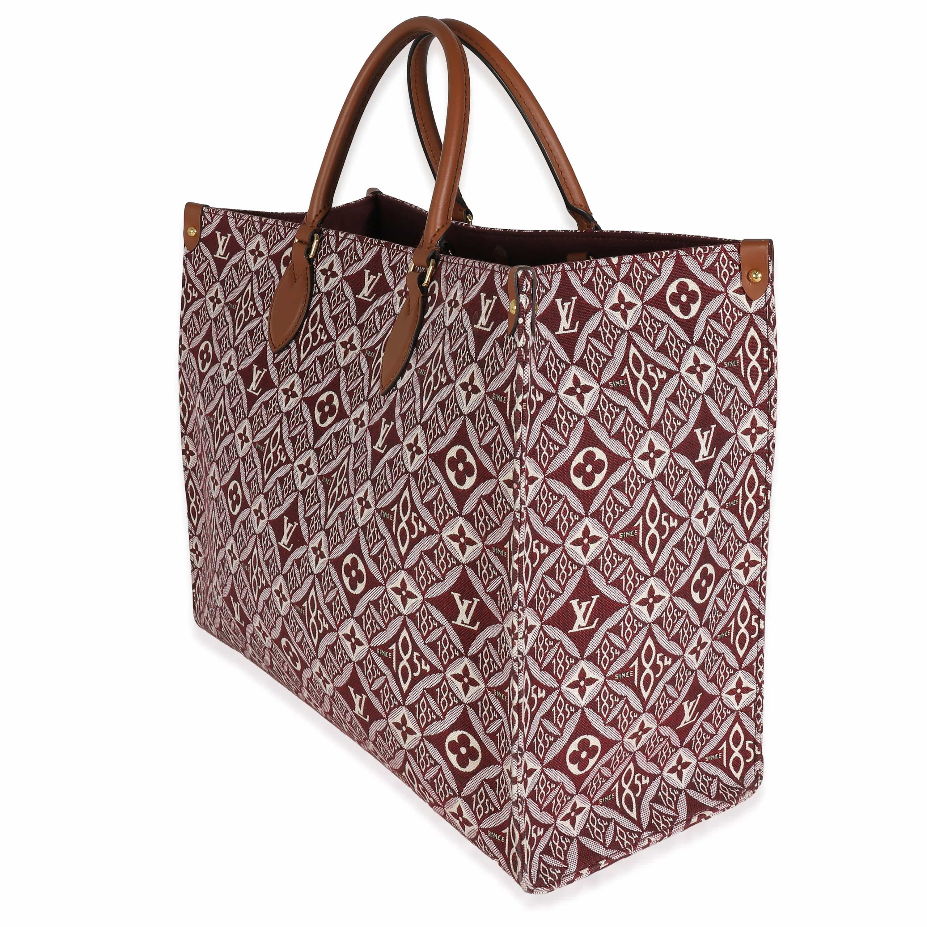 Louis Vuitton Louis Vuitton Bordeaux Jacquard Since 1854 Onthego GM