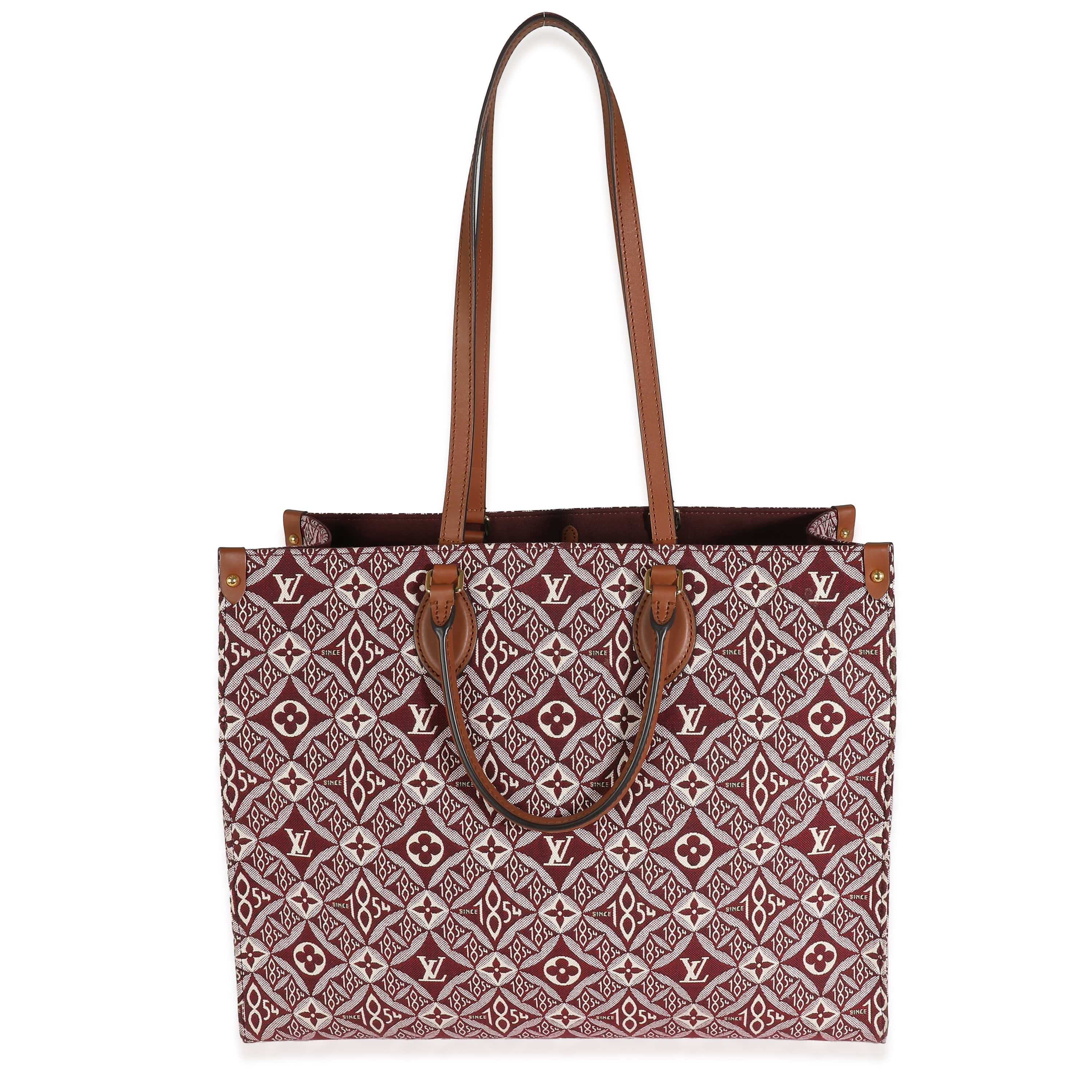 Louis Vuitton Louis Vuitton Bordeaux Jacquard Since 1854 Onthego GM