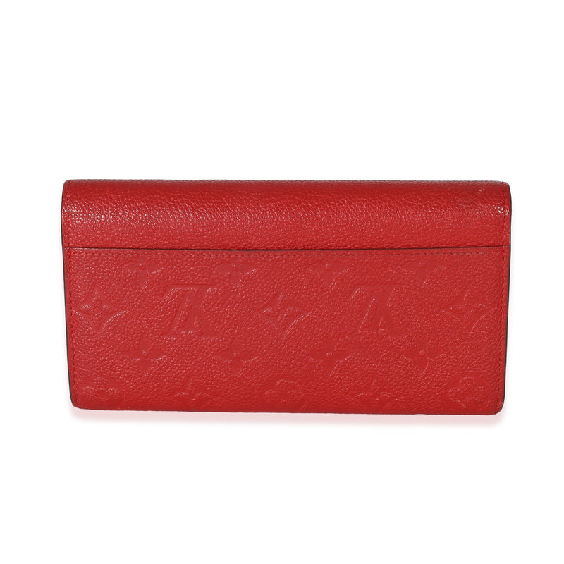 Louis Vuitton Cerise Monogram Empreinte Leather Zippy Wallet