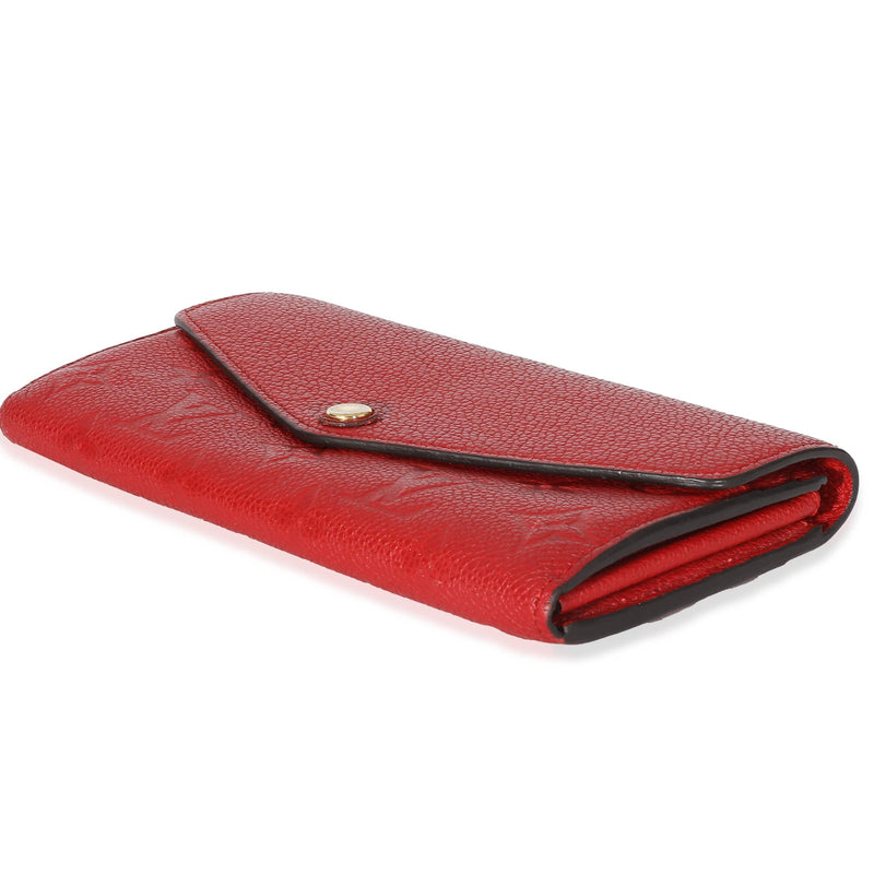 Louis Vuitton Cerise Monogram Empreinte Sarah Wallet – LuxuryPromise