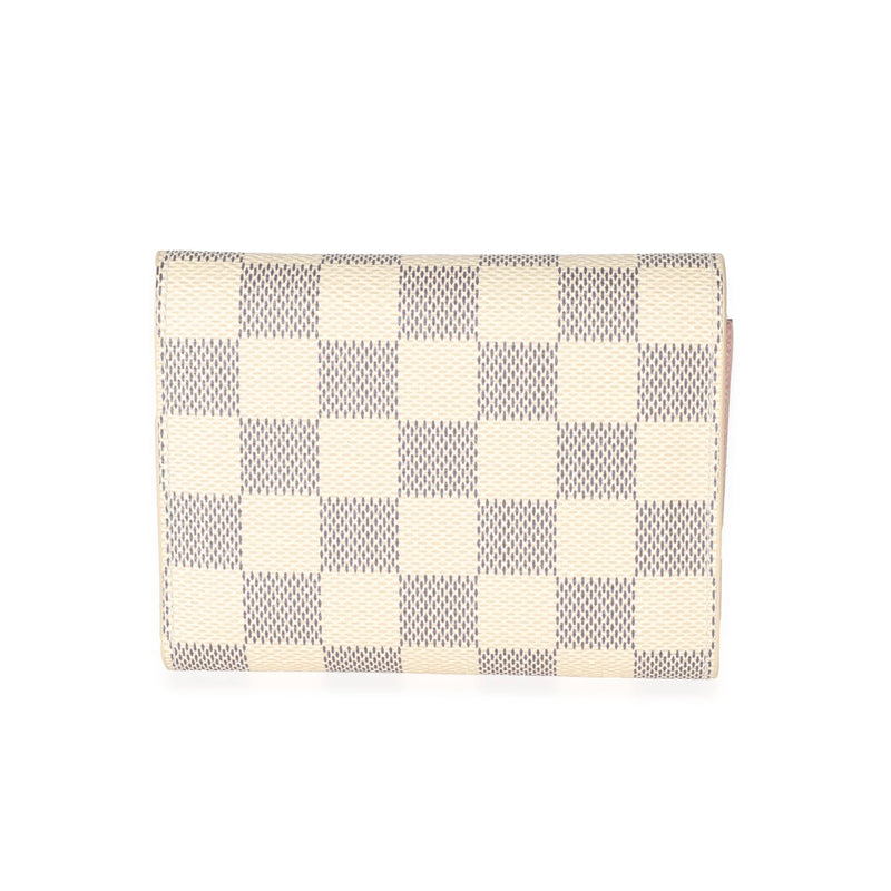 Louis Vuitton Type Damier Azur Zippy Wallet Checkered NEW 