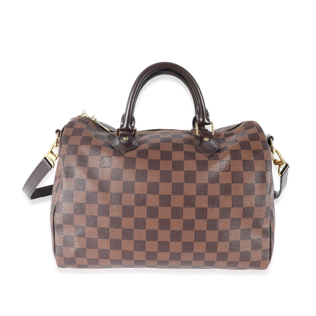 Louis Vuitton-Damier Ebene Speedy Bandouliere 30 with Strap