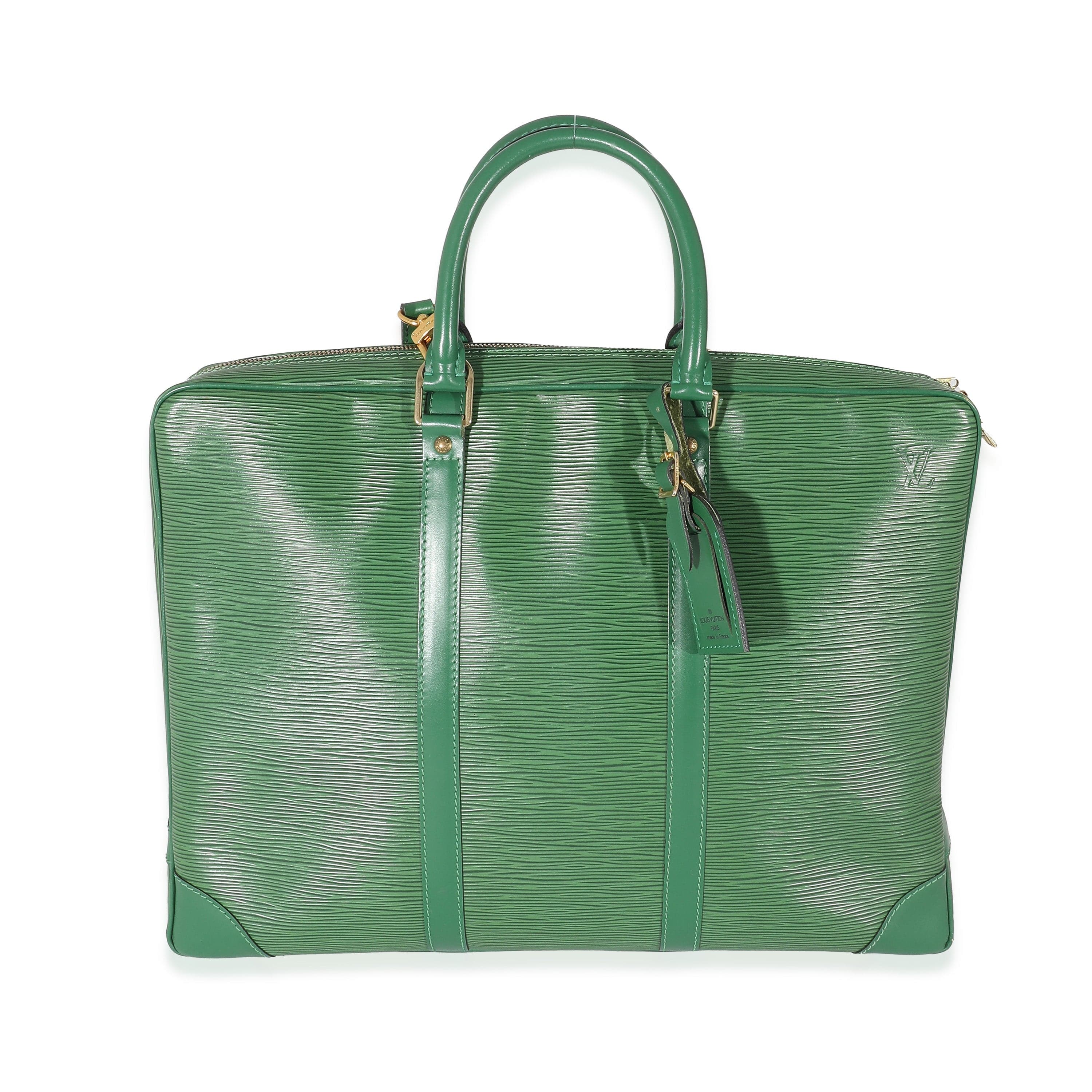 Louis Vuitton Louis Vuitton Green Epi Porte Documents Voyage