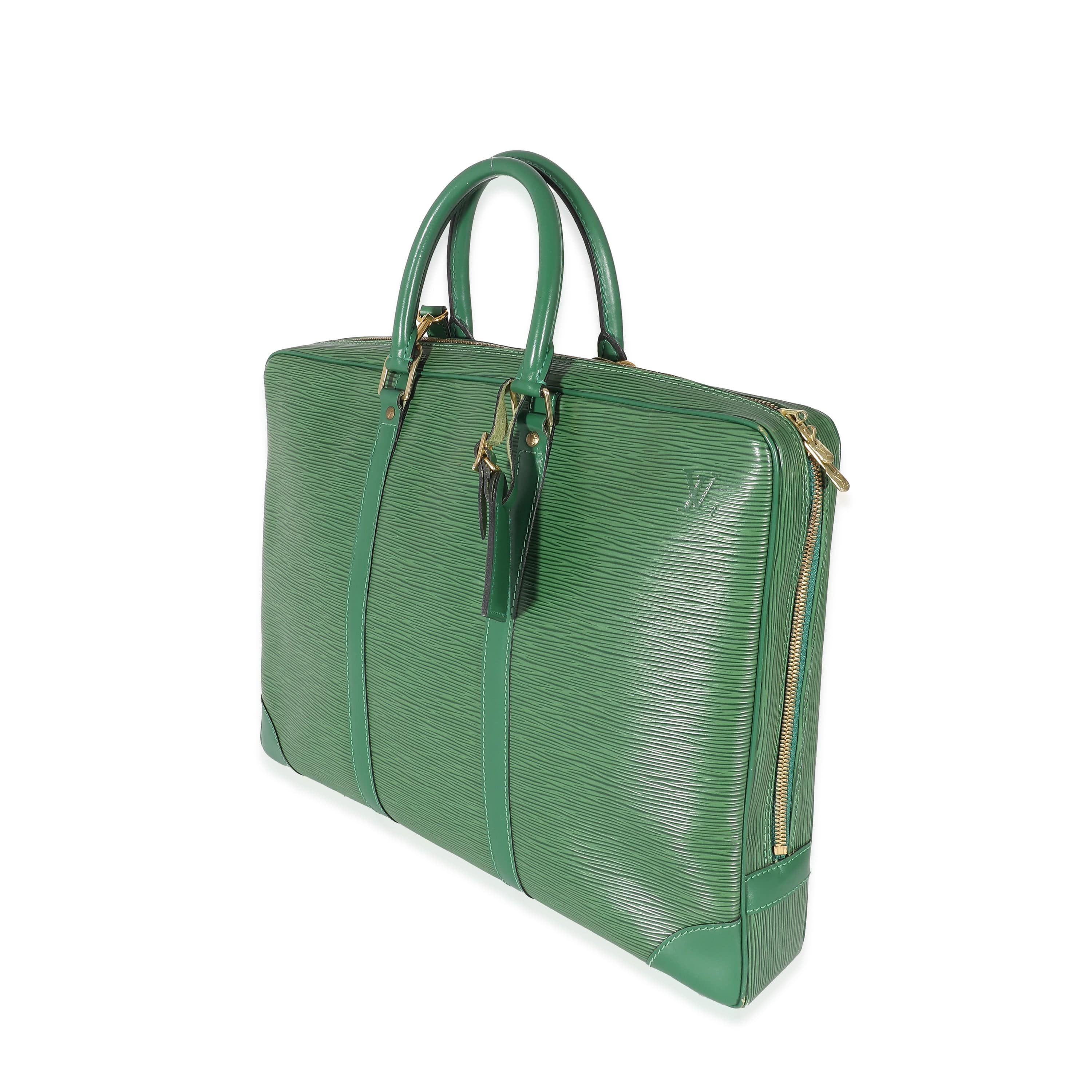 Louis Vuitton Louis Vuitton Green Epi Porte Documents Voyage