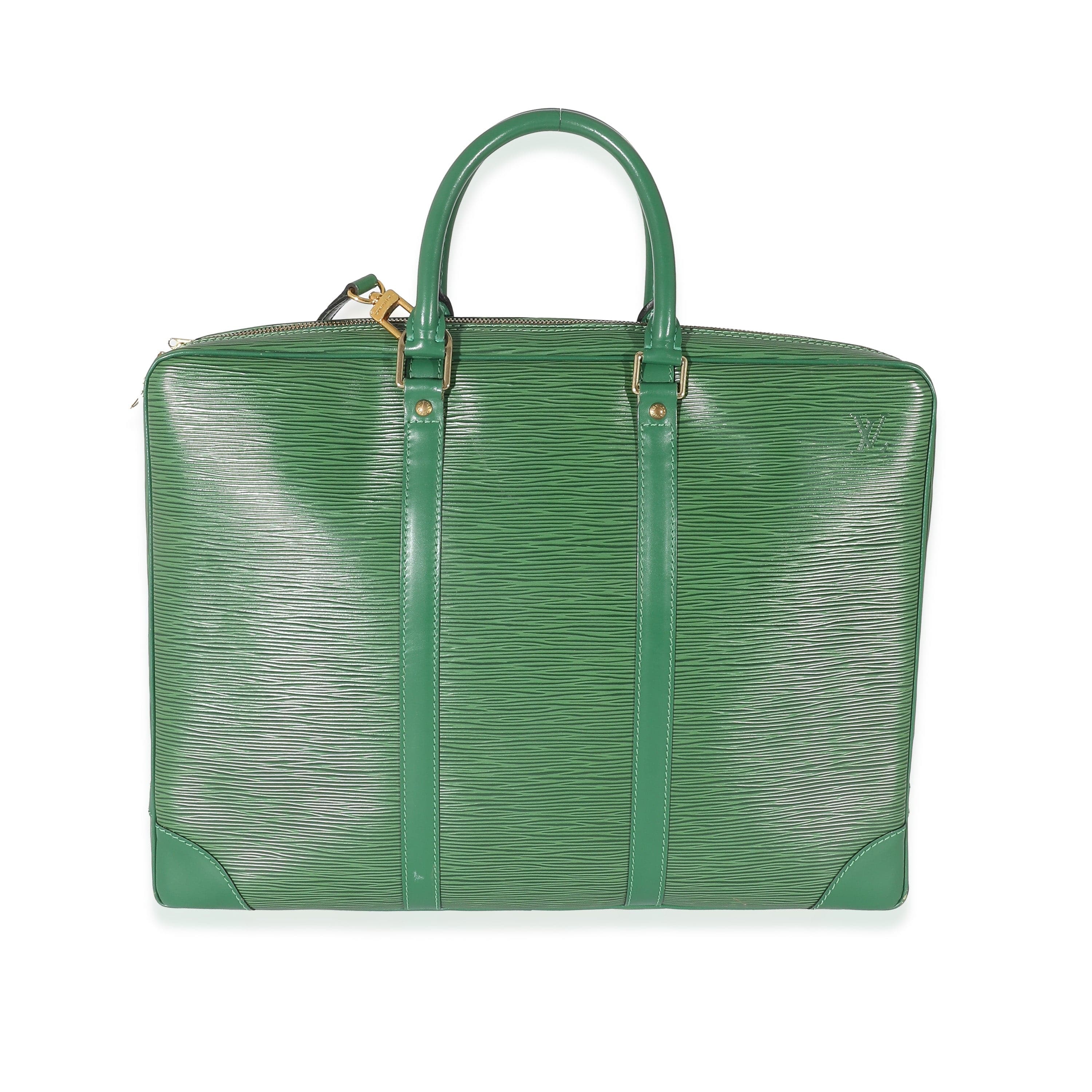 Louis Vuitton Louis Vuitton Green Epi Porte Documents Voyage