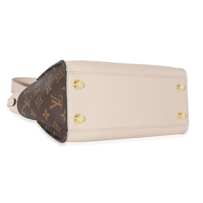 Louis Vuitton Greige Leather Monogram Canvas On My Side PM – LuxuryPromise