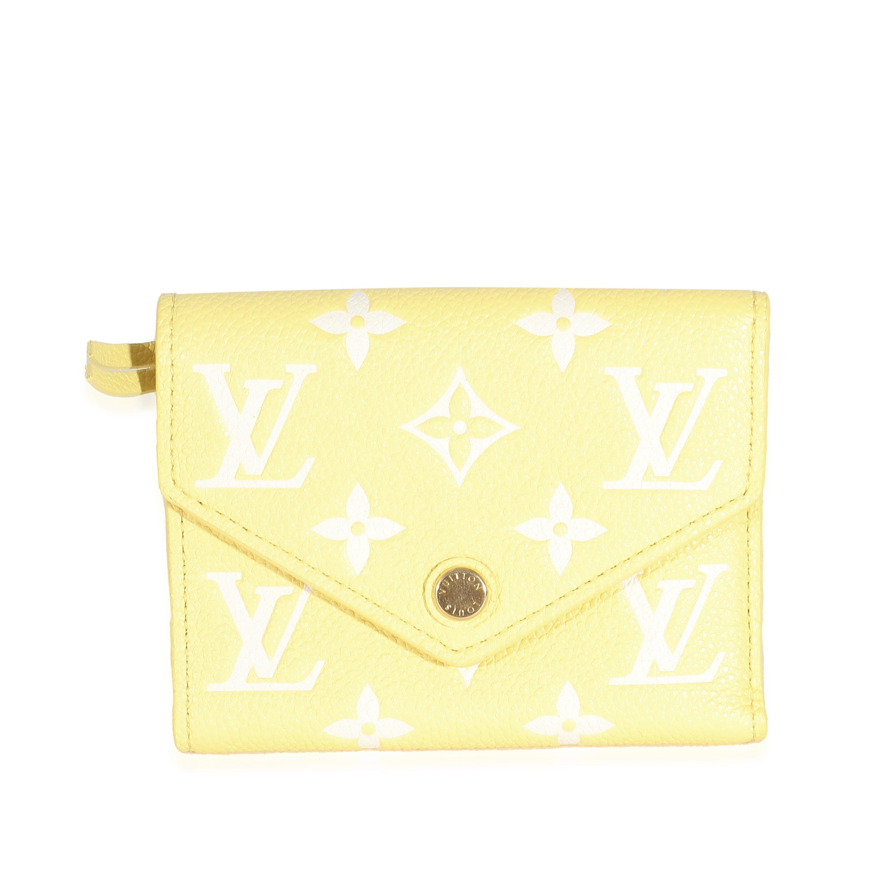 Louis Vuitton Louis Vuitton Lemon Curd Monogram Empreinte Victorine Wallet