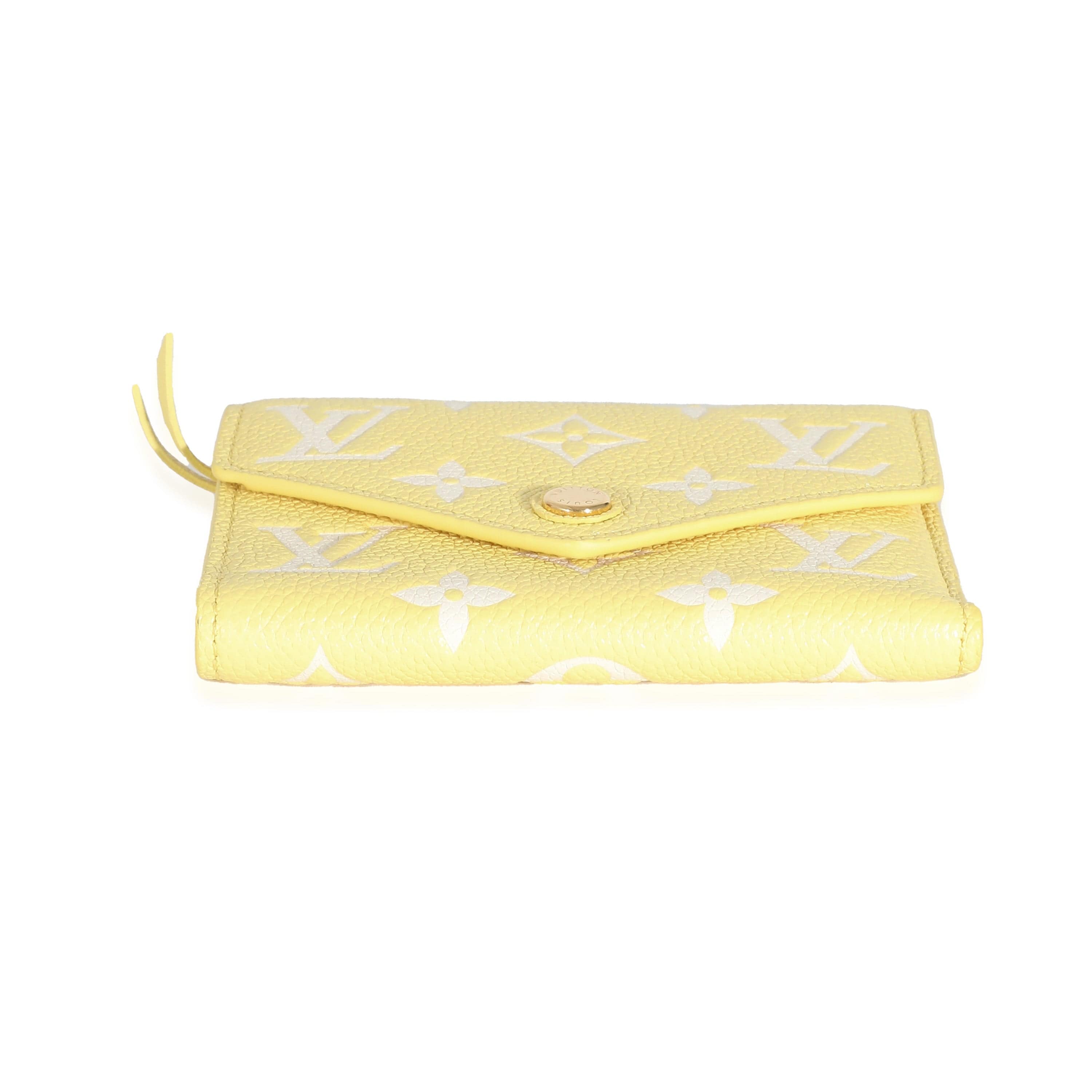 Louis Vuitton Louis Vuitton Lemon Curd Monogram Empreinte Victorine Wallet