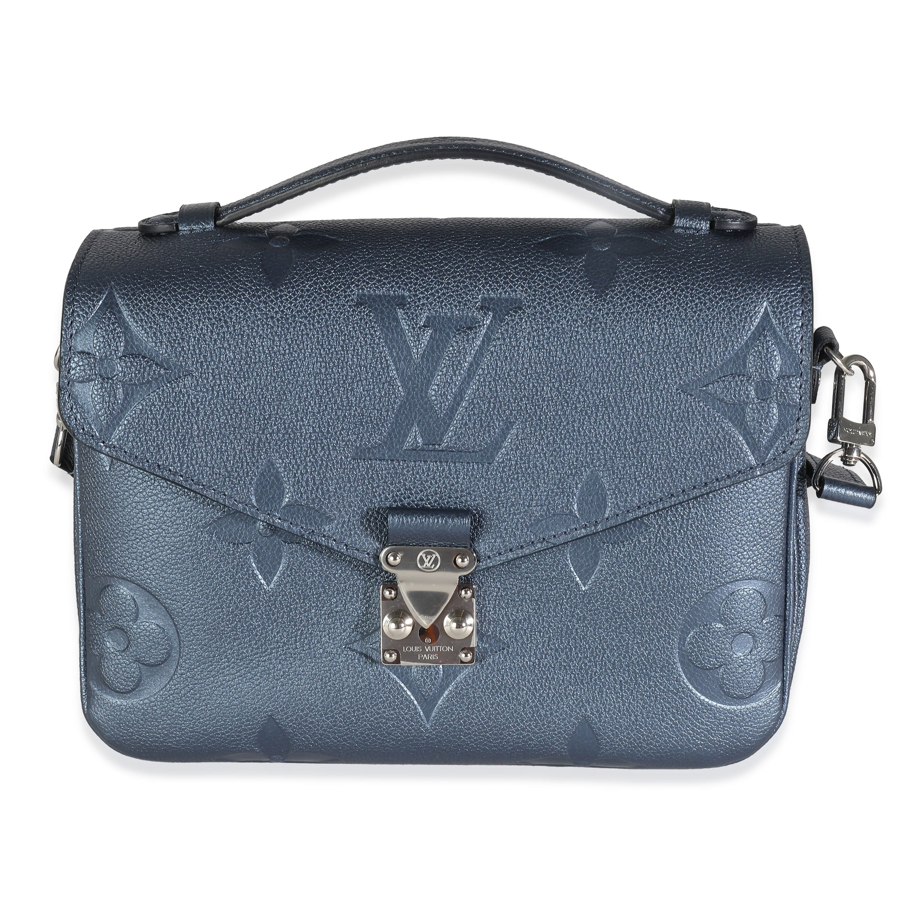 Empreinte Leather Pochette Metis Clearance (Louis Vuitton Metallic Navy  Giant Monogram Empreinte Pochette)