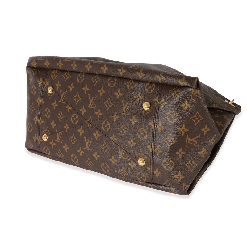 Louis Vuitton Brown Monogram Coated Canvas Artsy MM Gold Hardware