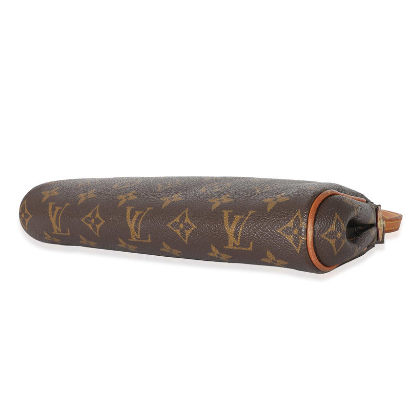 Brown and tan Monogram coated canvas Louis Vuitton Trousse Ronde