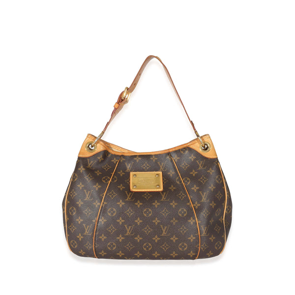 Louis Vuitton Galliera PM Monogram Canvas Hobo Shoulder Bag Brown