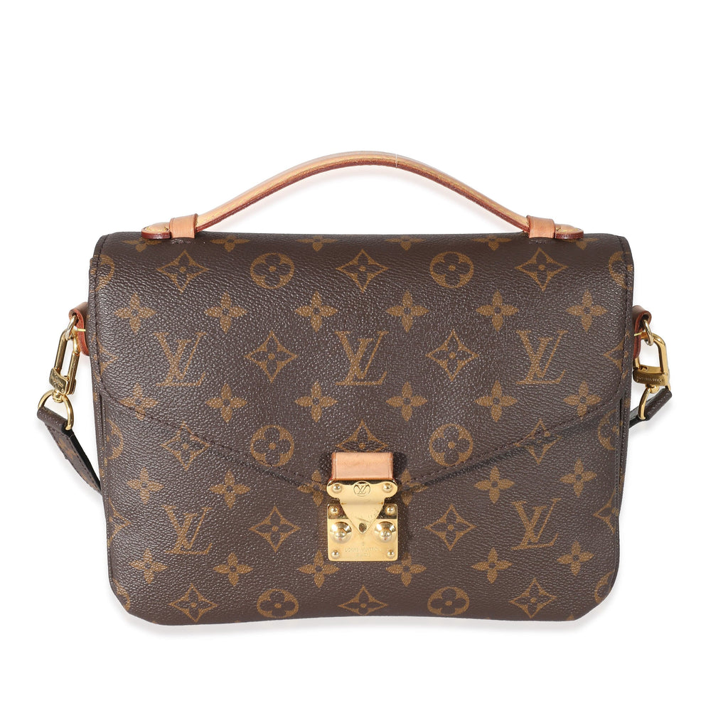 Louis Vuitton Pochette Metis New Monogram Brown Canvas Satchel