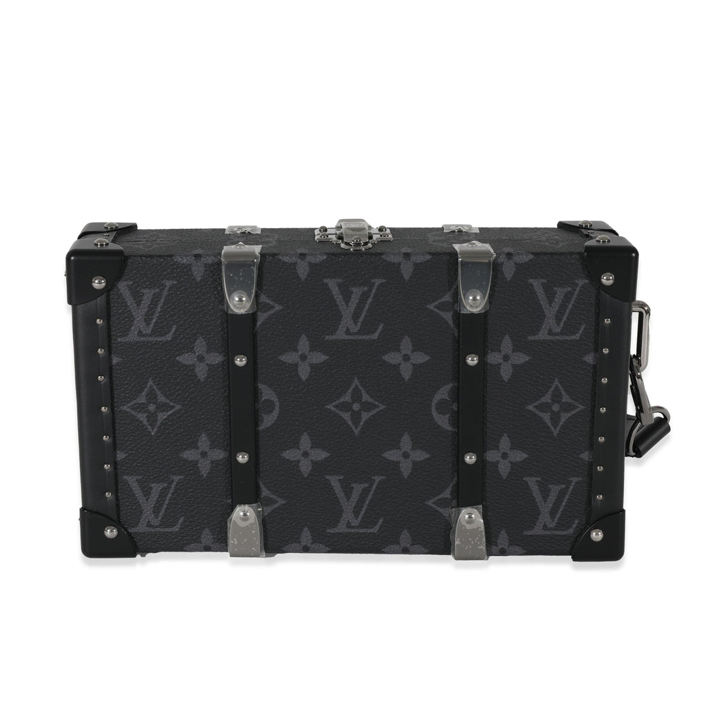Louis Vuitton Monogram Eclipse Clutch Box Crossbody Bag in Black Leather
